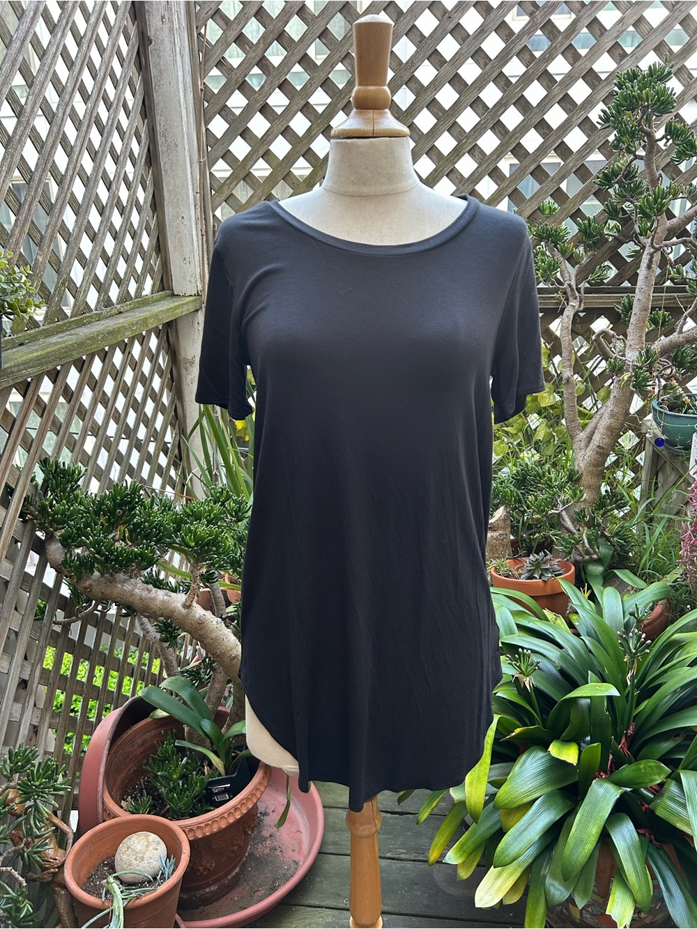 Daily Ritual Black Short Sleeve Dress.
Size Medium. Soft & Stretchy NWT